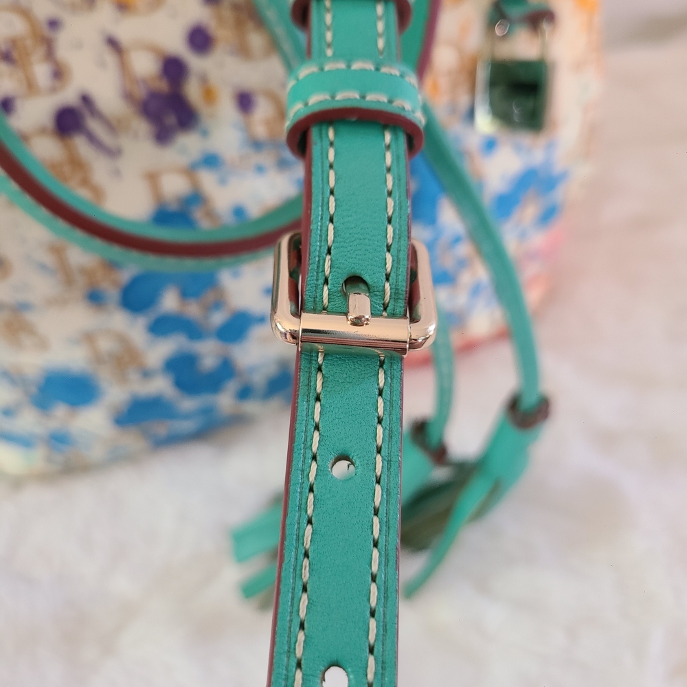 Dooney & Bourke 1975 Signature Paint Splatter Drawstring Bag & Matching Wallet - Picture 16 of 16